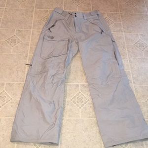 North Face Hyvent gray Ski Hiker fleece lined pant